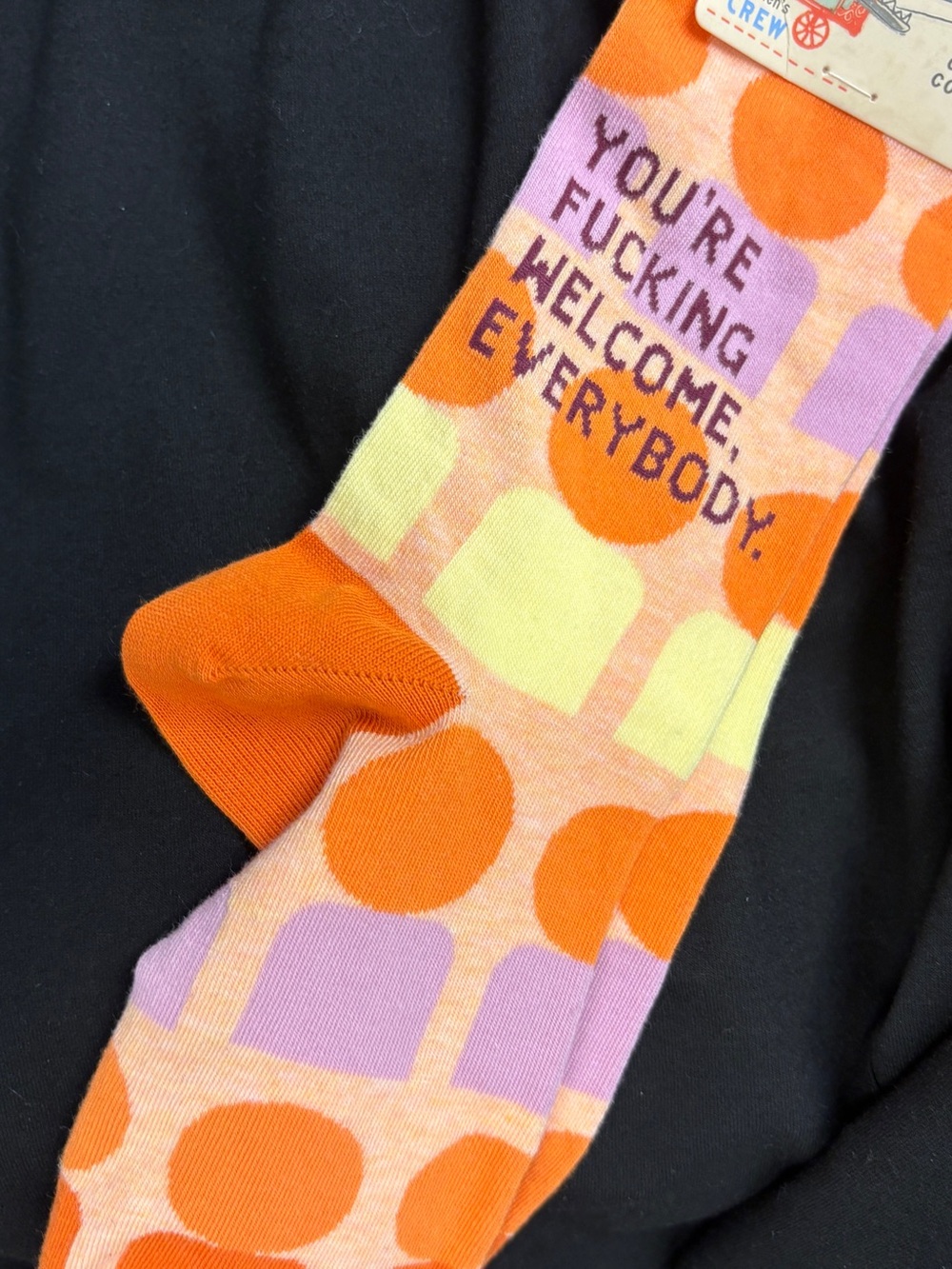 Orange, Lavender & Yellow - Bold Graphic Text